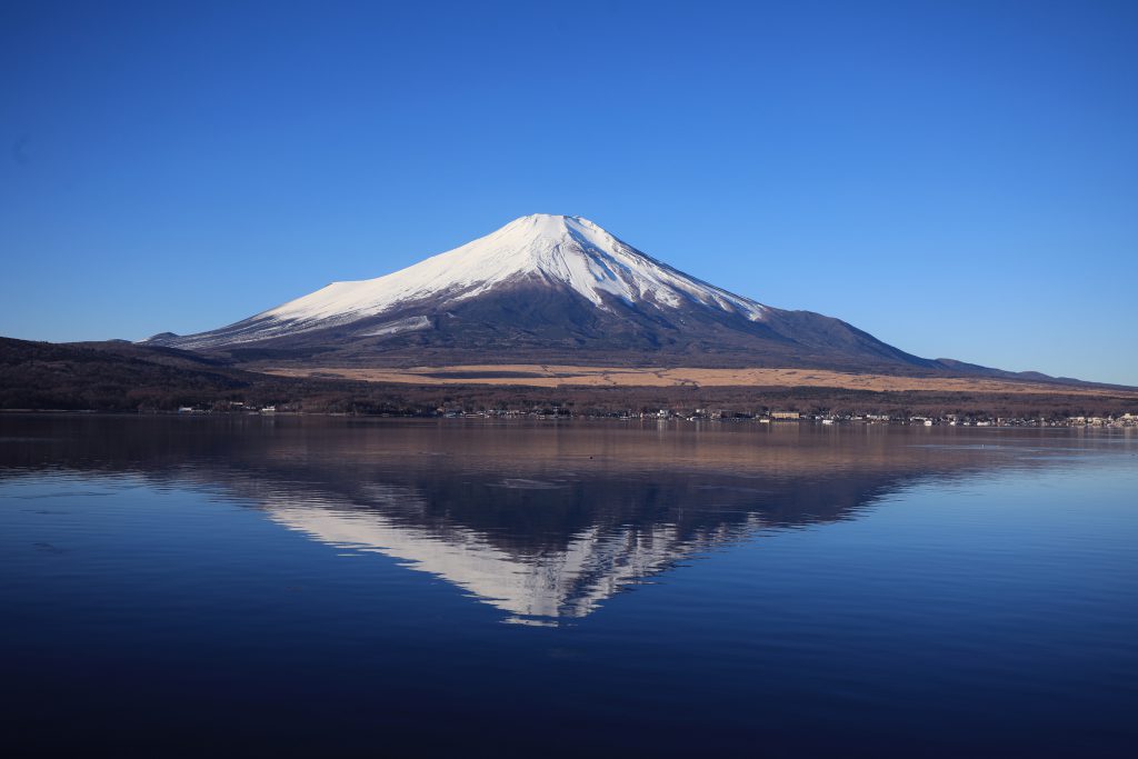 山中湖から眺めた富士山